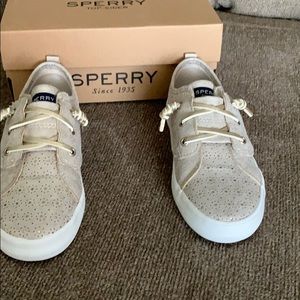 Sperry crest vibe/jr champagne girls shoes